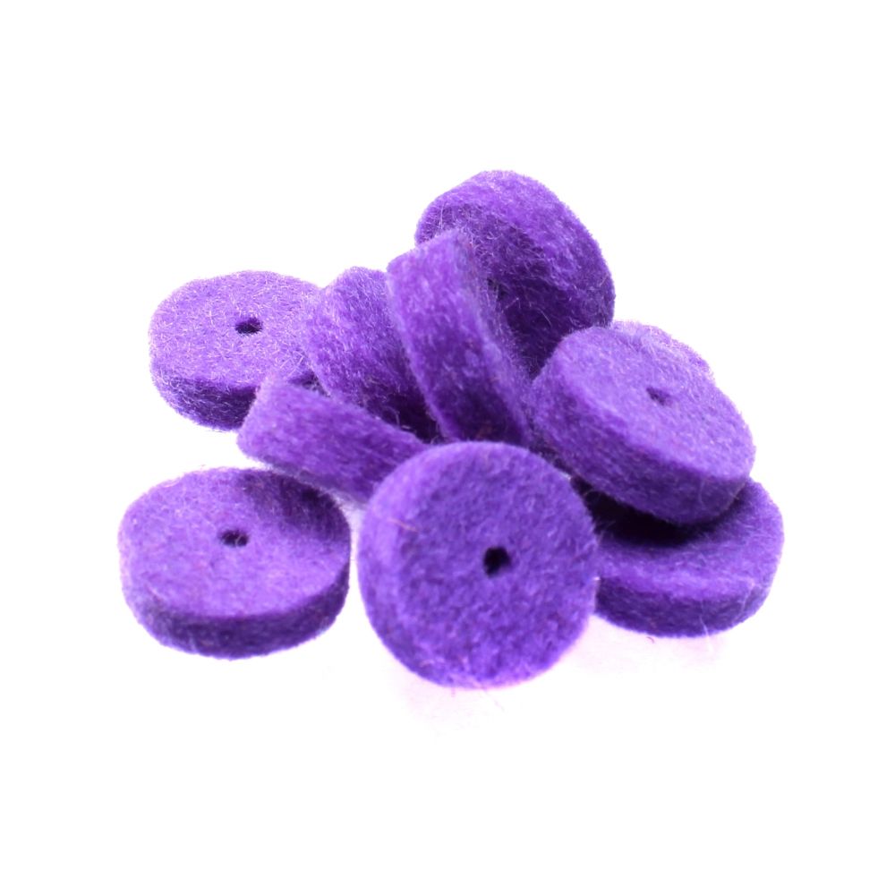 15x Felt for buttons