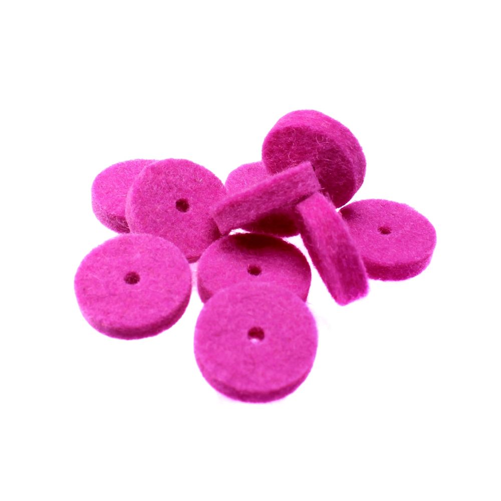15x Felt for buttons