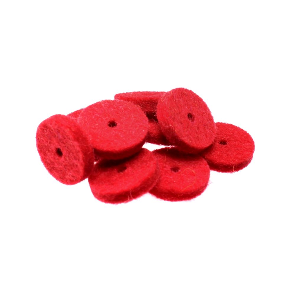 15x Felt for buttons