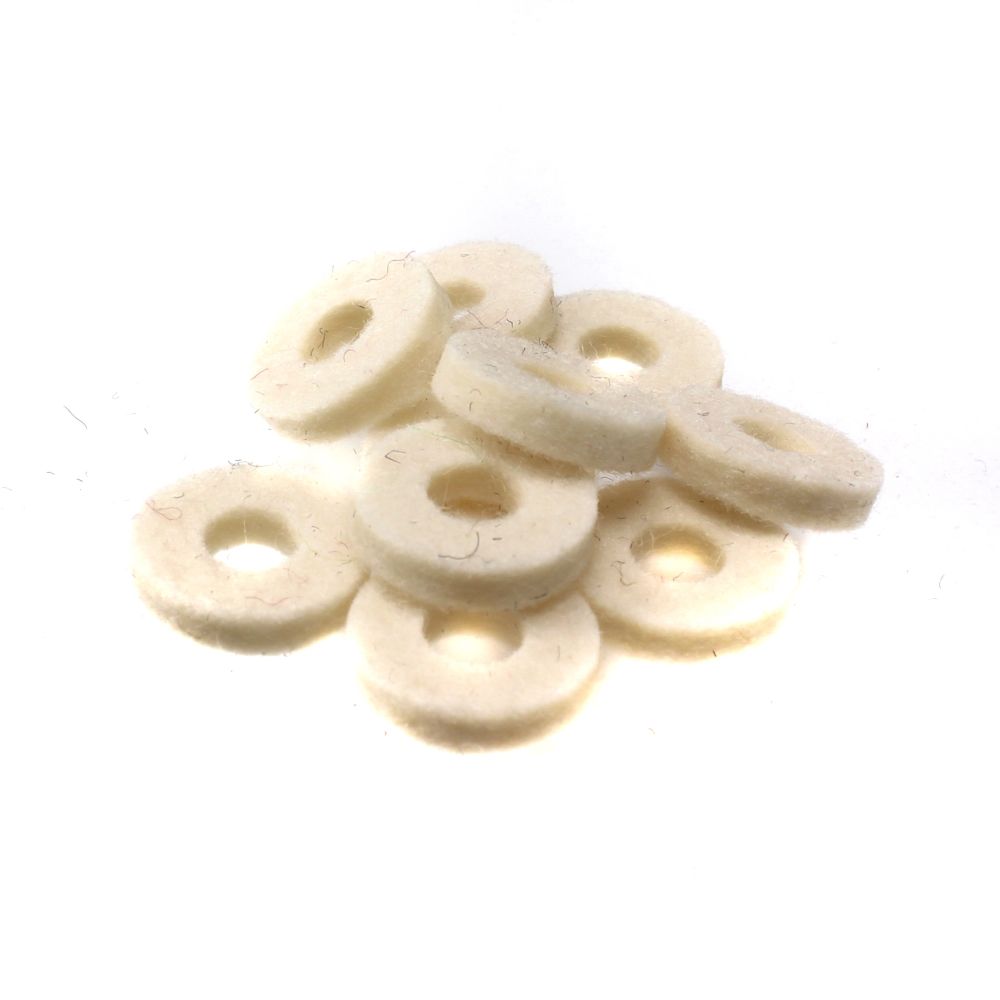 15x Felt for bass buttons