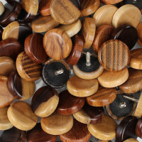Wooden Button With Screw