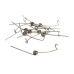 10x Spring for bass mechanic from 0,70 to 0,80 - bended