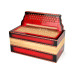 Wooden Housing 38 / 37+3/3, 5/6+0 - painted, red-black (03A)