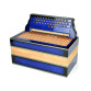 Wooden Housing 38 / 37+3/3, 5/6+0 - painted, blu-black (03B)