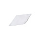 Diamond Leather Bellow Corners - white