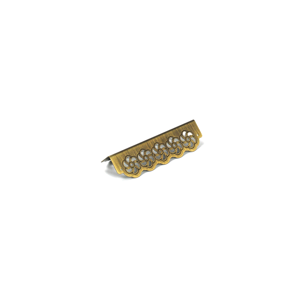 Open corners, 70 mm OK/RO - Antique Brass