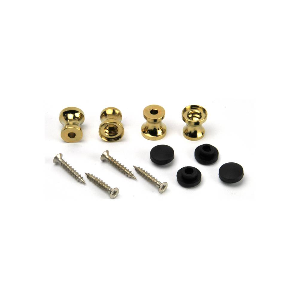 Kovinska nogica z gumico 15 mm x 16 mm S - zlato