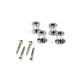 Metal leg 15 mm x 14 mm / N4 - chrome