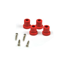Plastična nogica 21 mm x 21,5 mm / R - rdeča