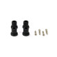Plastic leg 21 mm x 21,5 mm / R - black