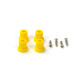 Plastic leg 21 mm x 21,5 mm / R - yellow