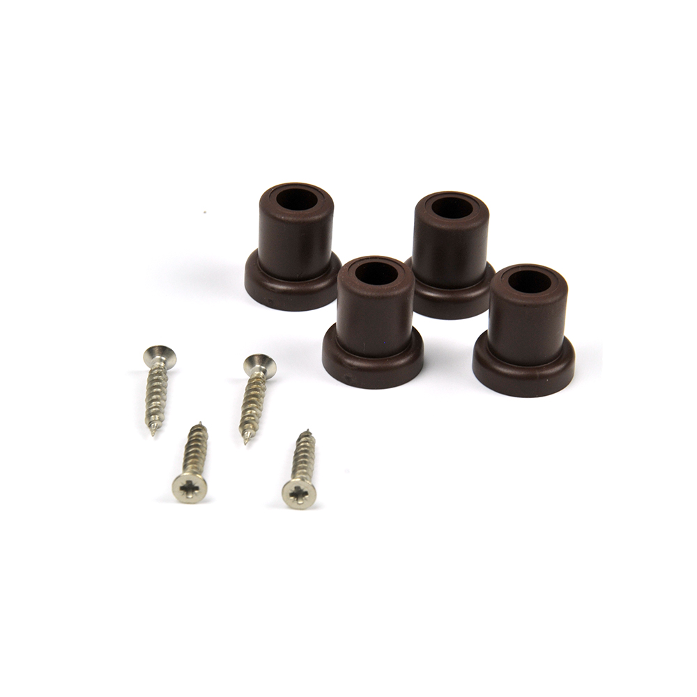 Plastic leg 21 mm x 21,5 mm / R - brown
