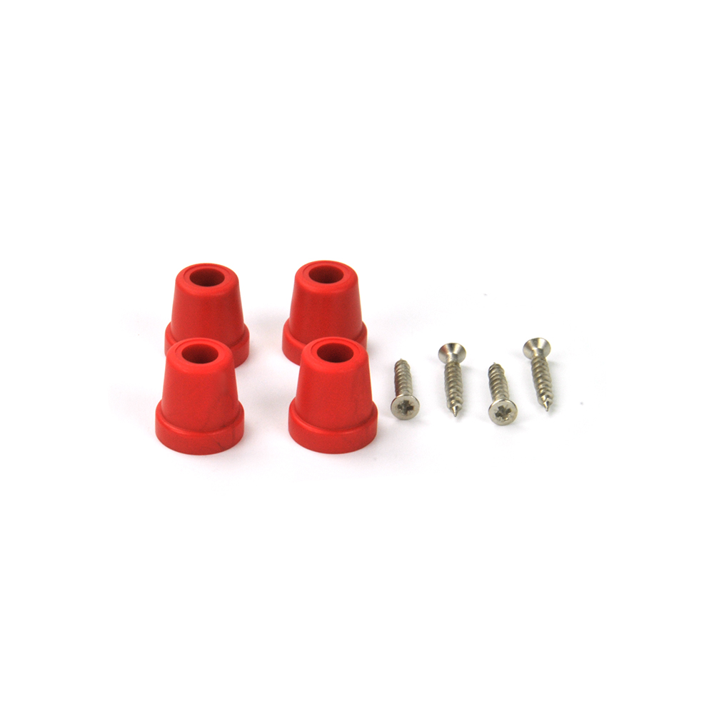 Plastična nogica 21 mm x 21,5 mm / K - rdeča