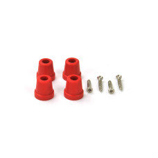 Kunststofffuss 21 mm x 21,5 mm / K - rot