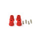 Kunststofffuss 21 mm x 21,5 mm / K - rot