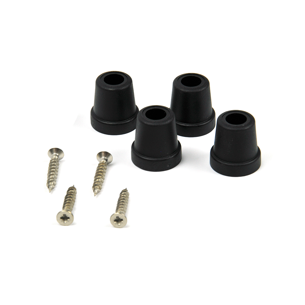 Plastic leg 21 mm x 21,5 mm / K - black