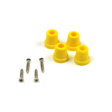 Kunststofffuss 21 mm x 21,5 mm / K - gelb