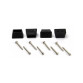 Kunststofffuss 16 mm x 14 mm / 14,5 mm - schwarz