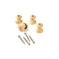 Holzfuss, runde 19 mm x 20 mm - Ahron