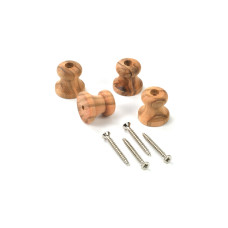 Holzfuss, runde 19 mm x 20 mm - Oliv
