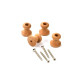 Holzfuss, runde 19 mm x 20 mm - Kirsche
