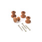 Holzfuss, runde 19 mm x 20 mm - Doosie