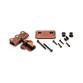 Bass strap adjustment mount kit - old copper