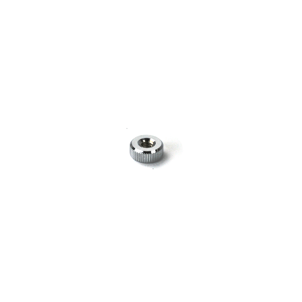 Nut for bass strap adjustment mount - chrome