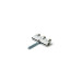 U holder for bass strap adjustment mount - chrome