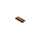 L corner 7 mm x 19 mm x 41 mm - old brass