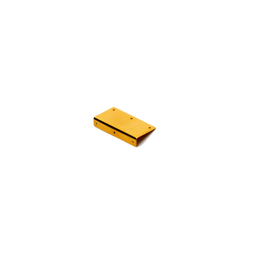 L corner 7 mm x 19 mm x 41 mm - gold plated