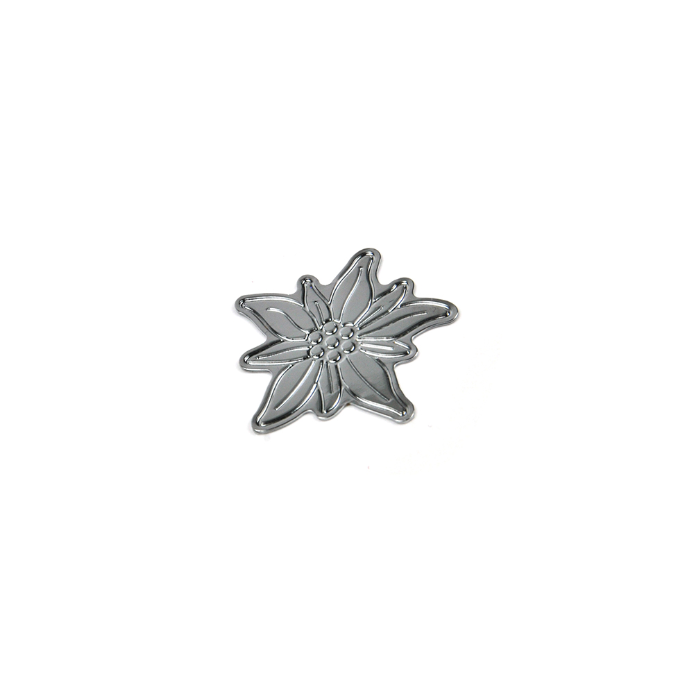 Decoration "Planika", 30 mm - chrome