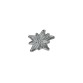 Decoration "Planika", 30 mm - chrome