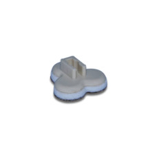 Plastic valve with felt - 3,5 mm - triangular clover A