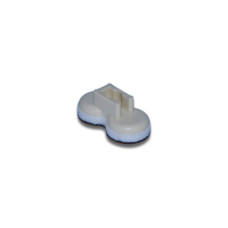 Plastic valve with felt - 3,5 mm - oval clover