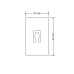 Plastična poklopka s filcem - 3,5 mm - za sapnik 27 mm x 44 mm