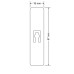 Plastična poklopka s filcem - 3,5 mm - za sapnik 16 mm x 67 mm