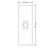 Plastična poklopka s filcem - 3,5 mm - za sapnik 23 mm x 67 mm
