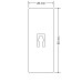 Kunststoffklappe mit Filz - 3,5 mm - Luftmechanik 26 mm x 68 mm