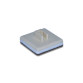 Plastic valve with felt - 3,5 mm - bass 30 mm x 30 mm