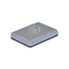 Plastic valve with felt - 3,5 mm - bass 44 mm x 32 mm