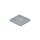 Plastična poklopka brez filca - za base 30 mm x 30 mm
