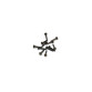 Bellow pin 2,4 mm x 14 mm (12 pcs) - old brass