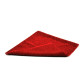 Decorative textile - soft - 0,5 m x 0,5 m - red