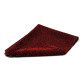 Decorative textile - soft - 0,5 m x 0,5 m - dark red