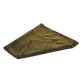 Dekoratives Textil - weich - 0,5 m x 0,5 m - dunkel Gold
