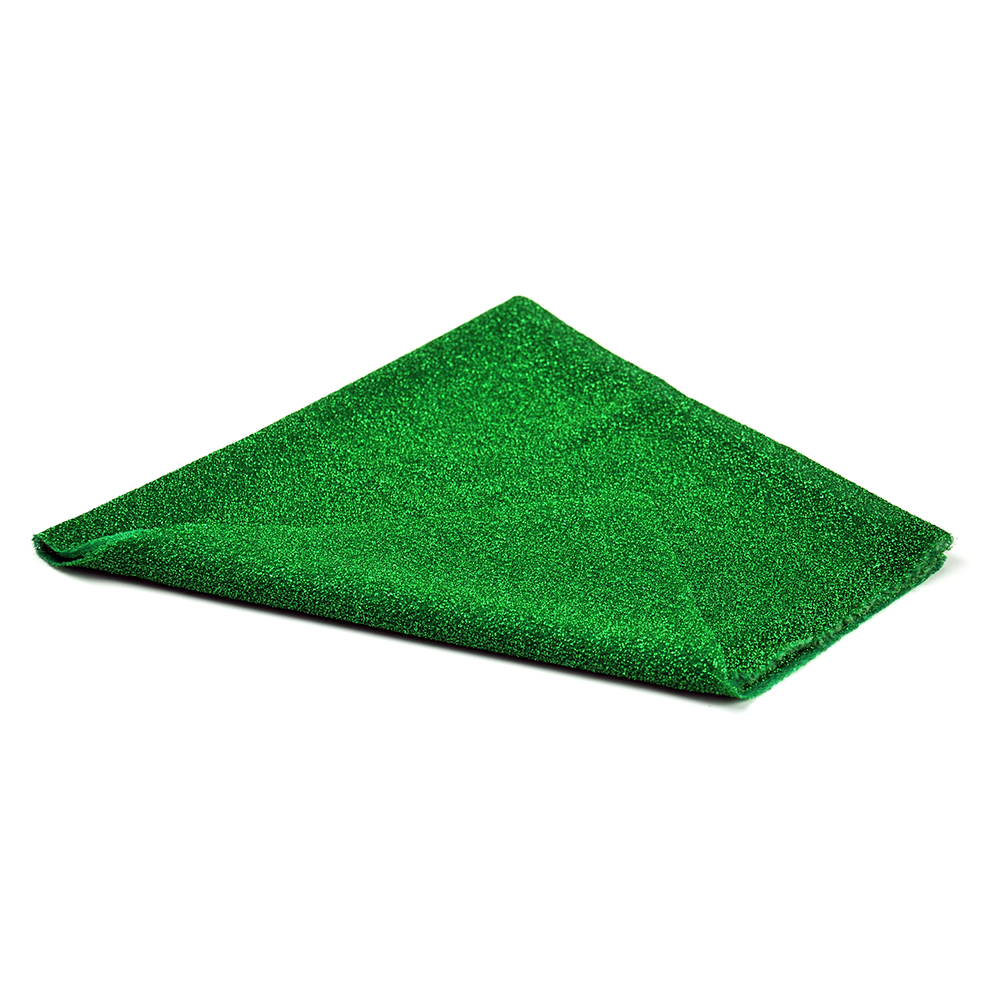 Decorative textile - soft - 0,5 m x 0,5 m - green